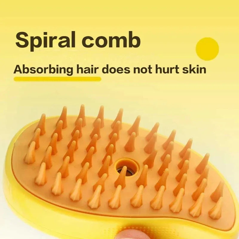Steamy Electric Spray Massage Grooming Bruch