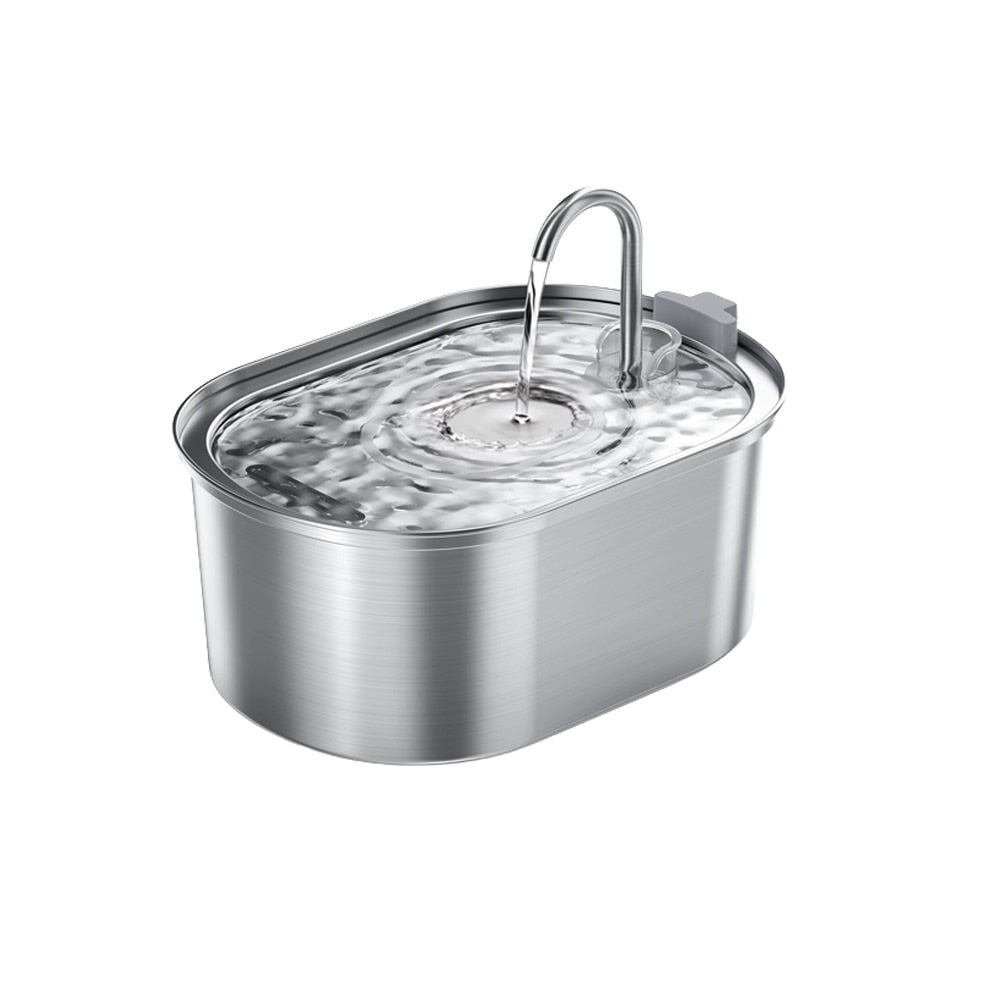 3.2L Stainless Steel Pet Automatic Water Fountain with Motion Sensor