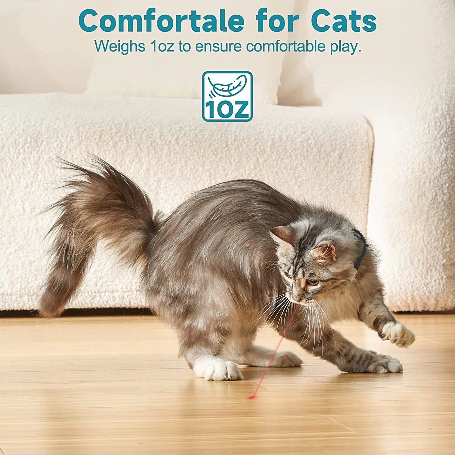 USB Rechargeable Cat Laser Collar Interactive Toy