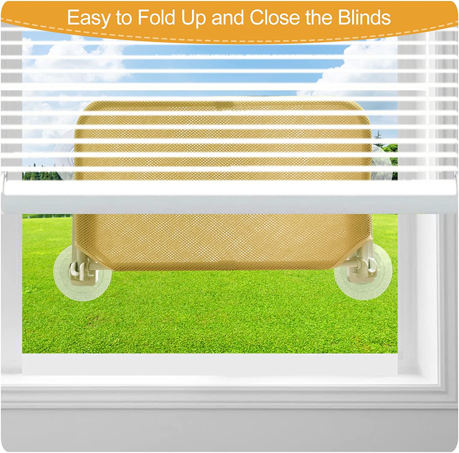 Foldable Durable 4 Suction Cup Window Hammock