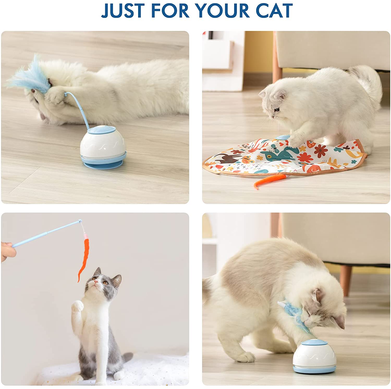 Intelligent 360 Rotating Cat Toy USB Charging.