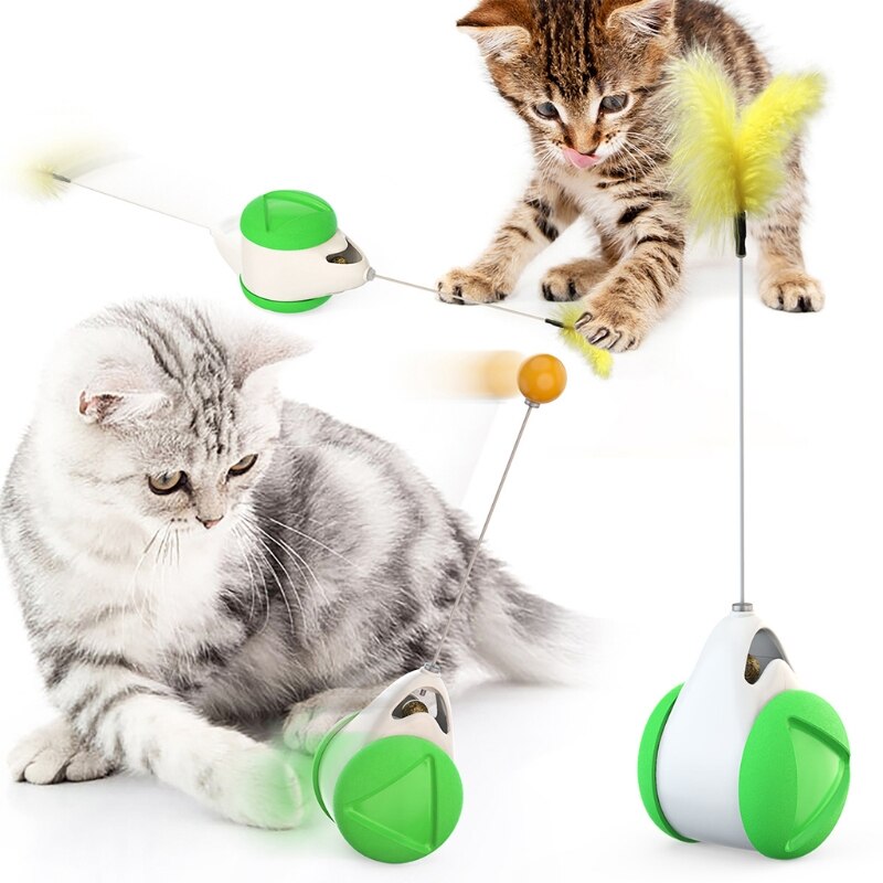 Interactive Tumbler Toy with Catnip