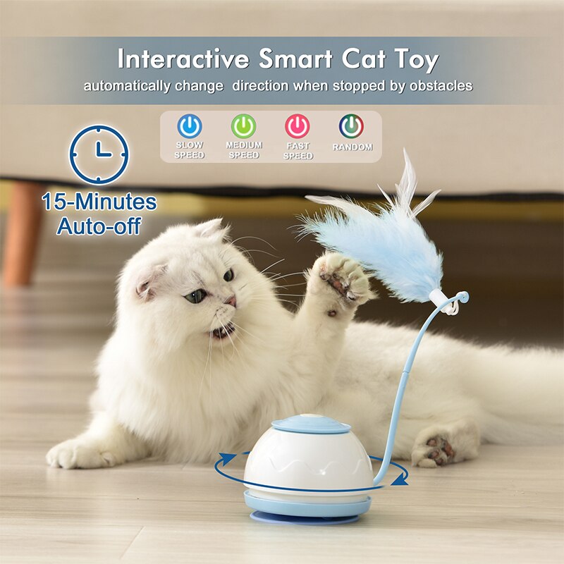 Intelligent 360 Rotating Cat Toy USB Charging.