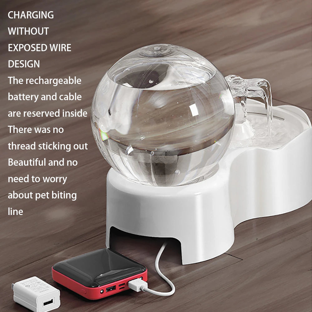 2.3 L Automatic Globe Water Fountain