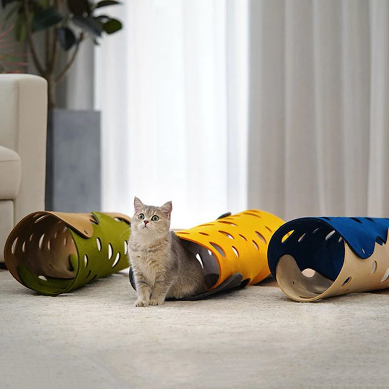 Splicing Cat Foldable Tunnel Tube Deformable